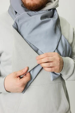 Шарф Флеш утепленный с синтепоном 25х140 см, однотонный#1