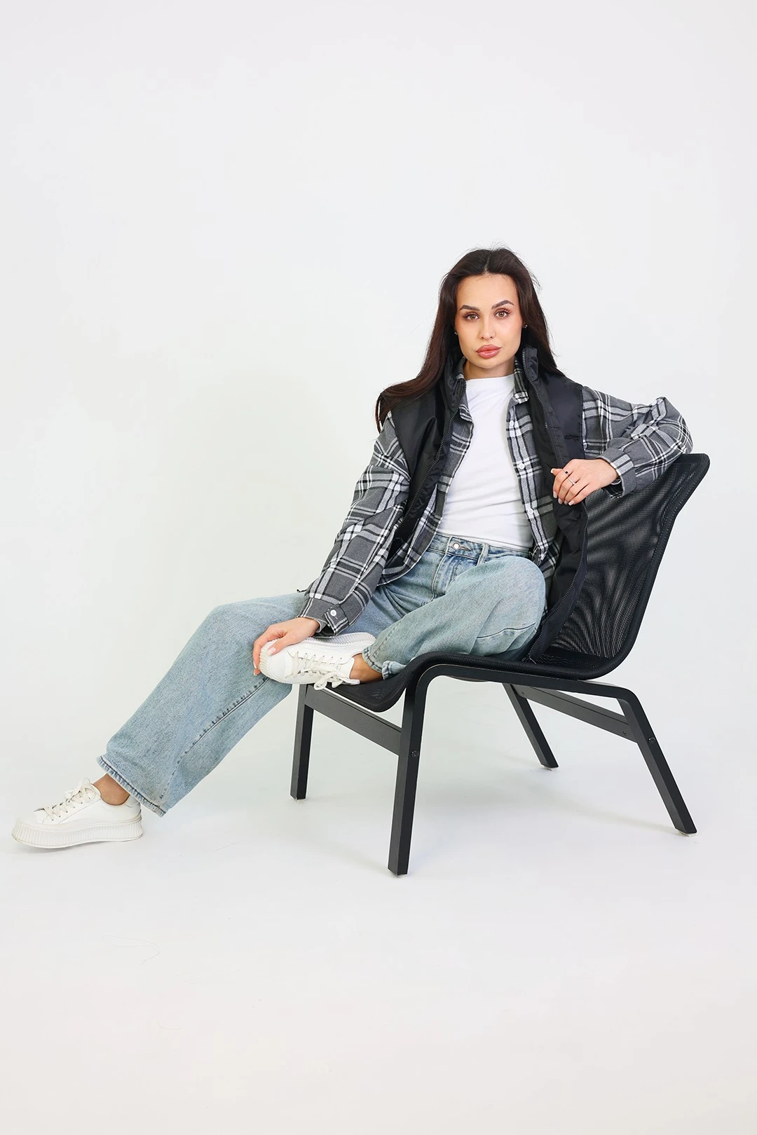 Жилет Оливер на синтепоне со стежкой унисекс, однотонный#5