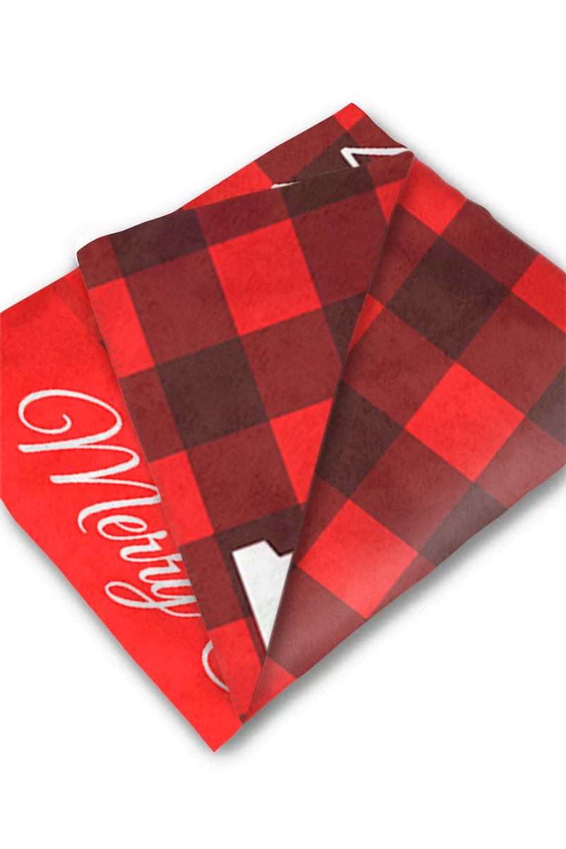 Плед Палитра флисовый 120х150 см (двухсторонний), с принтом "Merry Christmas"#1