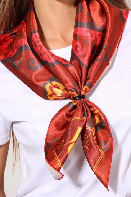 Платок Шанель 70х70 см, с полной запечаткой "Sia"#5