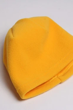 Шапка Вайт флисовая однослойная детская, однотонная#1