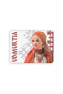 Купить магнит из дерева 6х8 см прямоугольник, с принтом "Udmurtia"