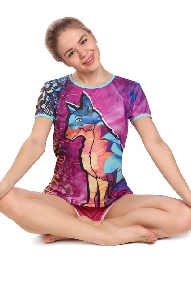 Купить футболку Гэлэкси женскую "Wolf"