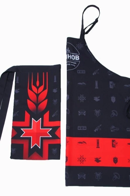 Фартук Латте с полной запечаткой из габардина "Ustinov"#5 Фартук Латте с полной запечаткой из габардина "Ustinov"#5