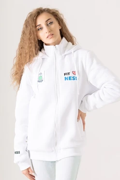 Купить балахон Джеймс из футера на флисе унисекс, однотонный "Fitness"