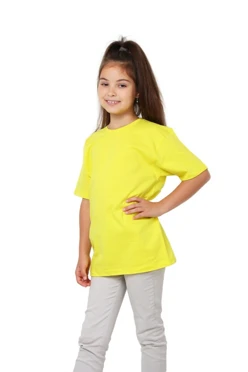 Купить футболку Премиум детскую лимонную
