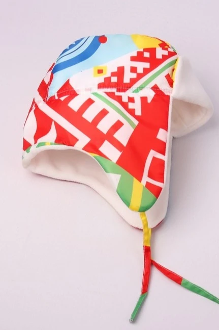 Купить шапку-ушанку на флисе "Happy"