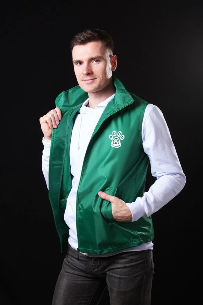 Жилет Брайт унисекс однотонный "ZooSuperMarket"#1