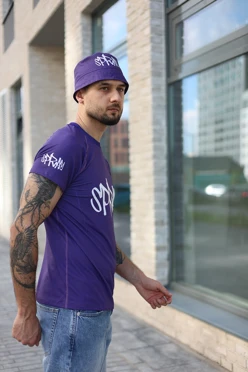 Купить панаму Ямайка с отстроченными полями, с полной запечаткой "Spram"