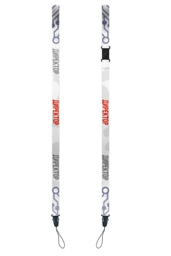 Купить ленту для бейджа блекаут ширина 1,5 см, с клипсой и замком безопасного разрыва, с печатью "Директор"