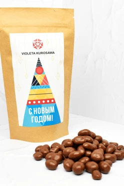 Купить драже арахиса в крафтовом пакете 140гр