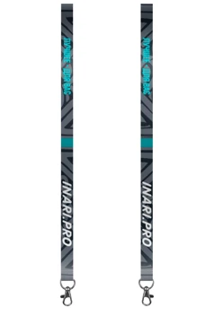 Купить ленту для бейджа атлас ширина 2 см, с карабином-люкс, с печатью "Best for you"