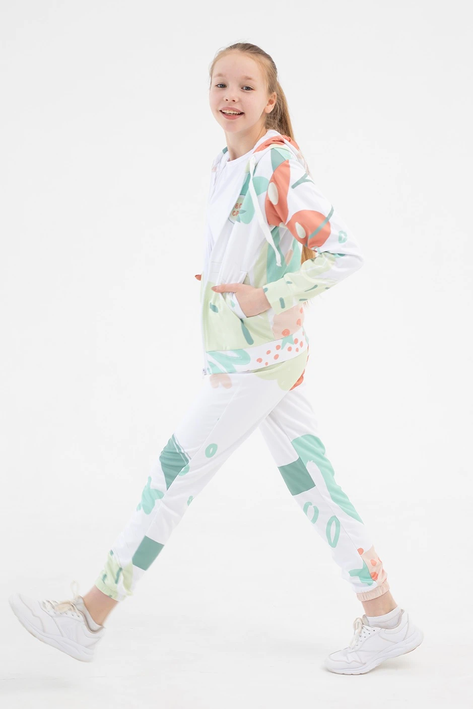 Балахон Ронни детский из адидаса с полной запечаткой "Eco camp"#3 Балахон Ронни детский из адидаса с полной запечаткой "Eco camp"#3