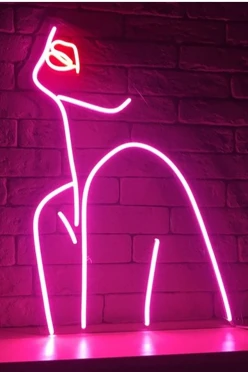 Светильник дизайнерский неоновый "Девушка"