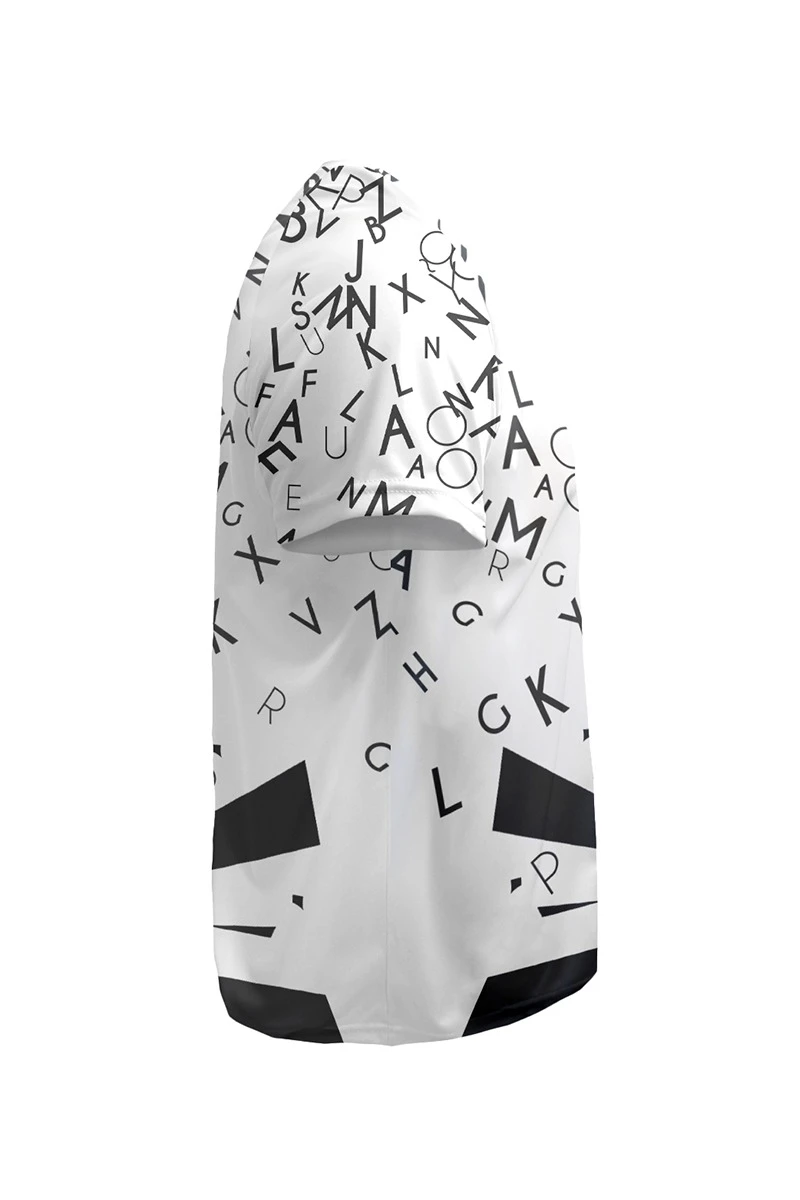 Футболка Спэйс V-ворот унисекс из ложной сетки с полной запечаткой "Flash"#2