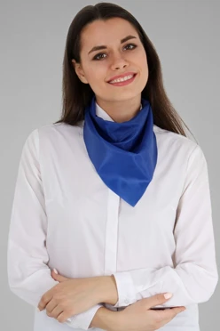 Косынка Лолла из шелка расцвечивания 40х40х70  см, однотонная#1