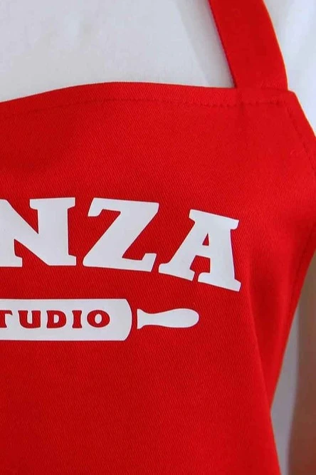 Фартук Латте с регулятором лямки, однотонный "Kinza studio"#4