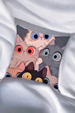 Купить подушку 50х50 см, с принтом "Curiosity"