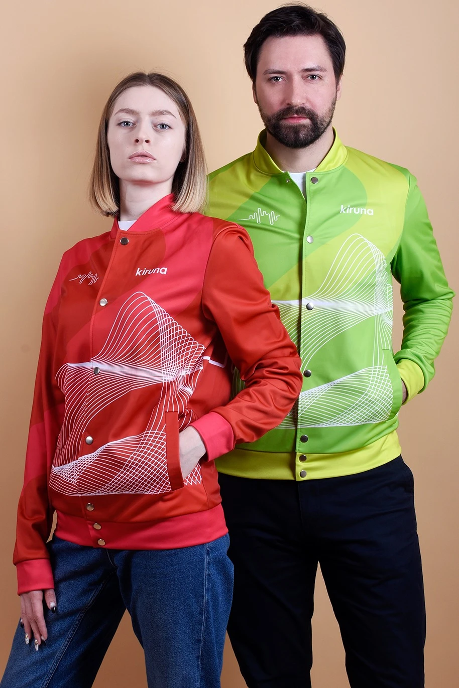 Бомбер Блэйд унисекс из футера с полной запечаткой "Kiruna"#1 Бомбер Блэйд унисекс из футера с полной запечаткой "Kiruna"#1