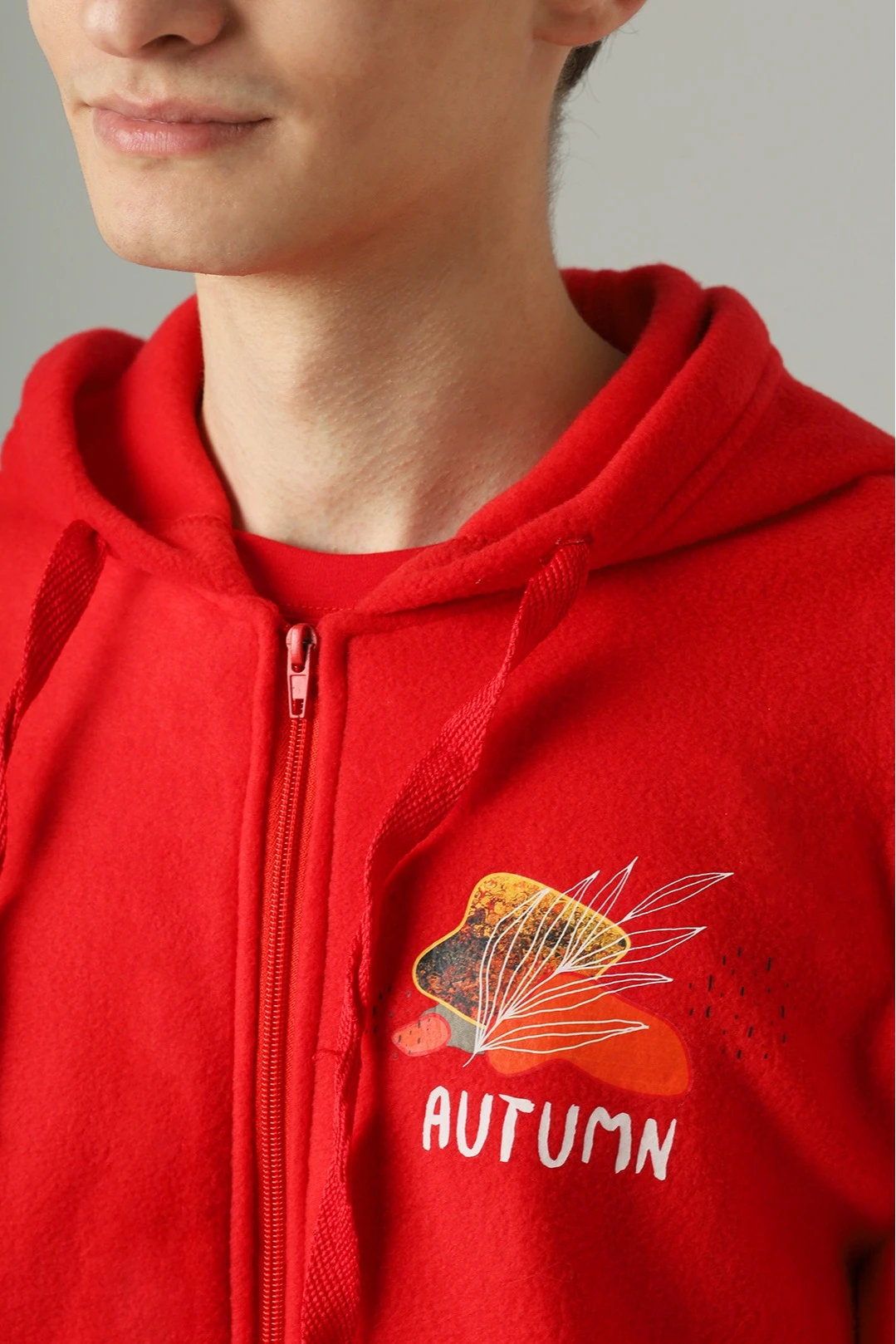 Толстовка Харисон флисовая без капюшона унисекс, однотонная "Autumn"#1 Толстовка Харисон флисовая без капюшона унисекс, однотонная "Autumn"#1