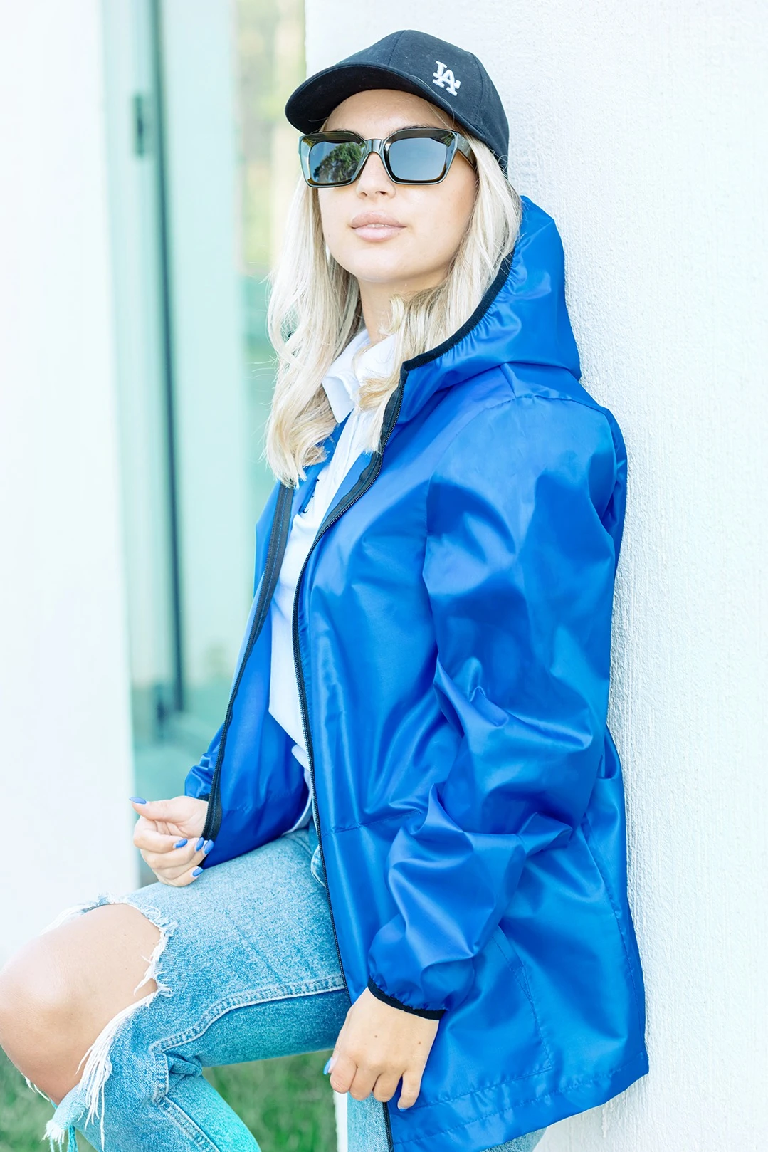 Ветровка Арчи унисекс, однотонная василек#4 Ветровка Арчи унисекс, однотонная василек#4