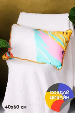 Купить подушку с кантом 40х60 см, с полной запечаткой