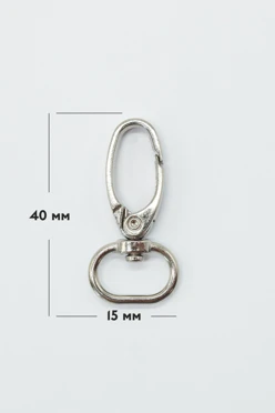 Купить карабин-клешню мини 15 мм, никель