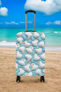 Купить чехол для чемодана (M) с принтом "Ducks"