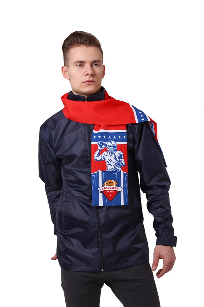 Купить шарф печатный "Tailgate party" 15х130 см