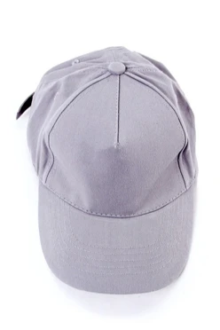 Купить бейсболку Полувелюр серую