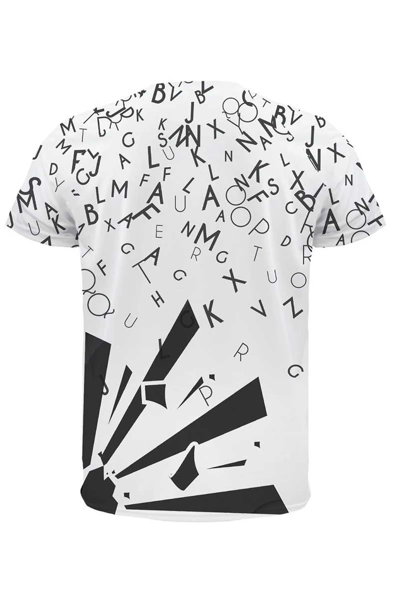 Купить футболку Спэйс V-ворот унисекс из ложной сетки с полной запечаткой "Flash"