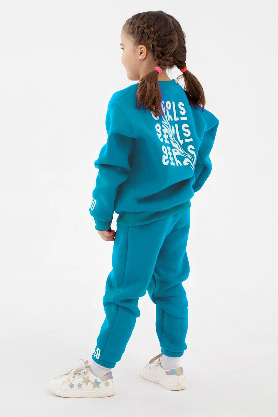 Купить свитшот Тревис из футера детский, однотонный голубой