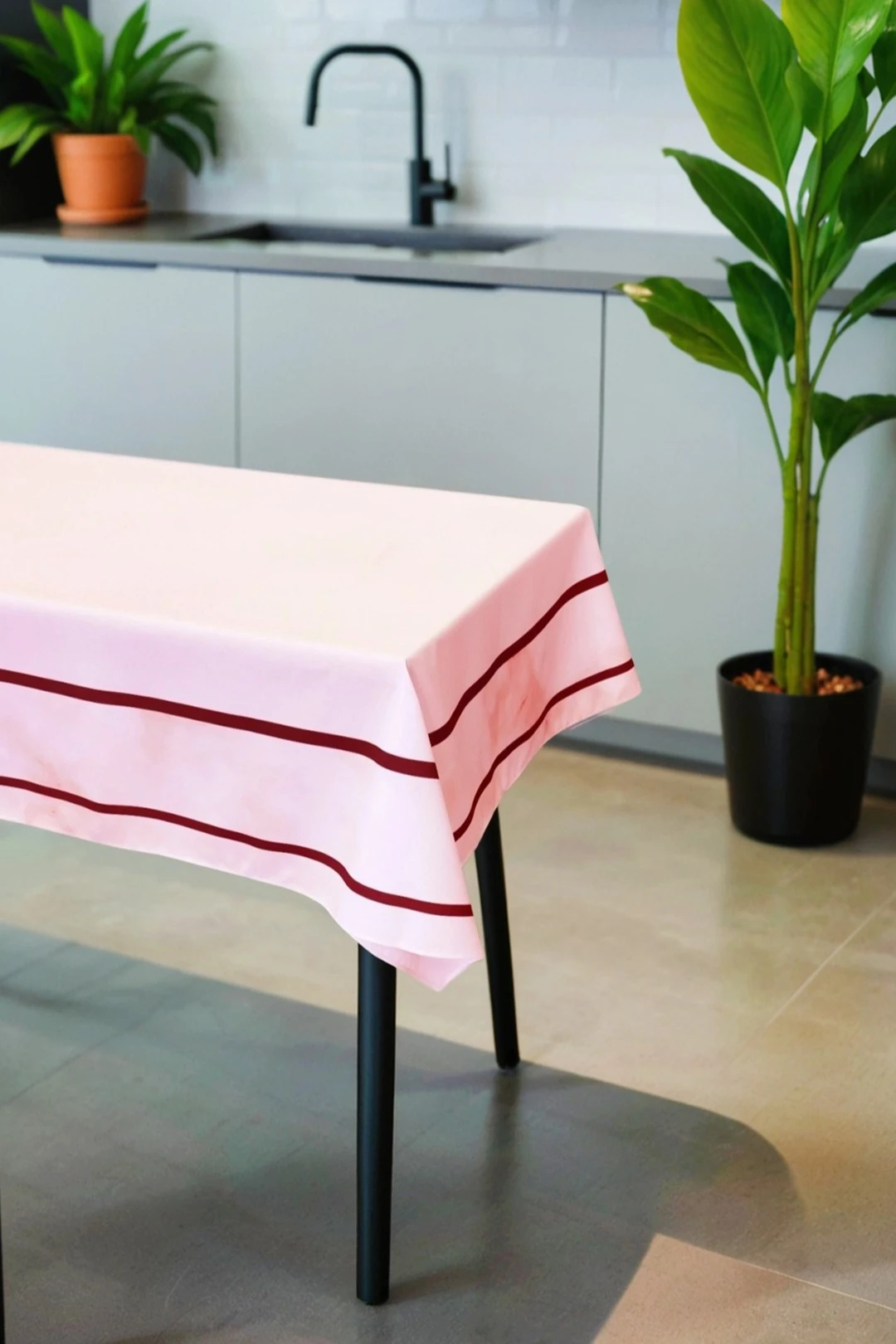 Купить скатерть прямоугольную 135х180 см, с полной запечаткой (полиэстер) "Pink Lake"