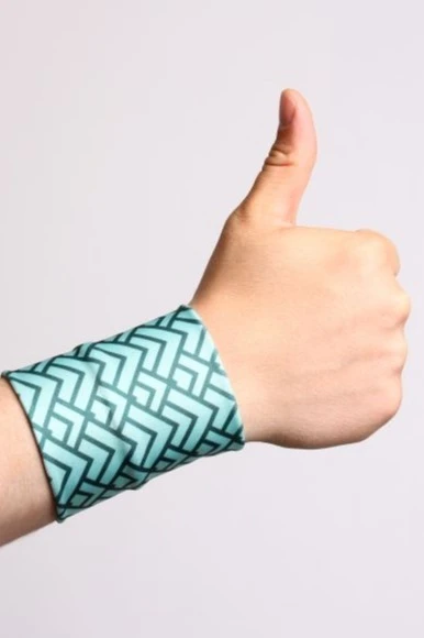 Купить напульсник полиэстеровый "Бирюза" 9х9 см