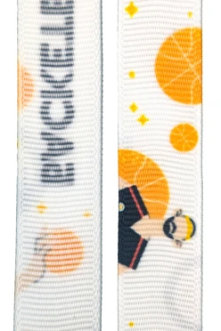 Лента для бейджа репс ширина 1,5 см, с двумя карабинами, с печатью#2