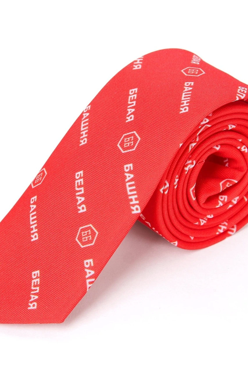 Галстук Слим узкий самовяз мужской, с полной запечаткой "The White Tower"#5