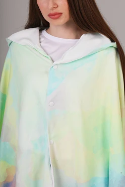 Плед-накидка Терраса из флиса с полной запечаткой#2