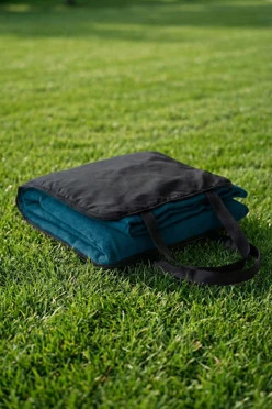 Купить плед Привал (в сумке из оксфорда) флисовый 155х170 см, однотонный темно-синий