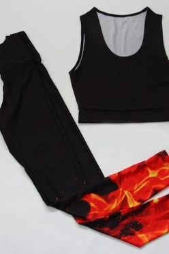 Купить комплект женский с принтом "Fire"