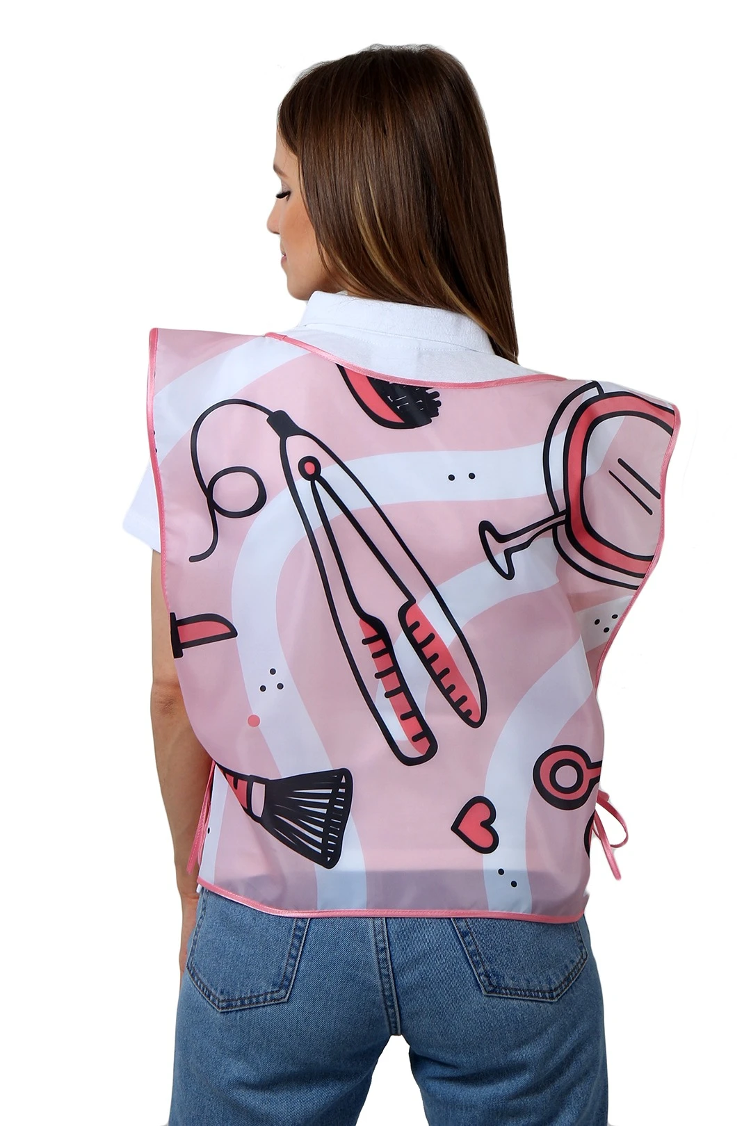 Накидка Инсайт 50х55 см, с полной запечаткой "SPA E Beauty"#2 Накидка Инсайт 50х55 см, с полной запечаткой "SPA E Beauty"#2