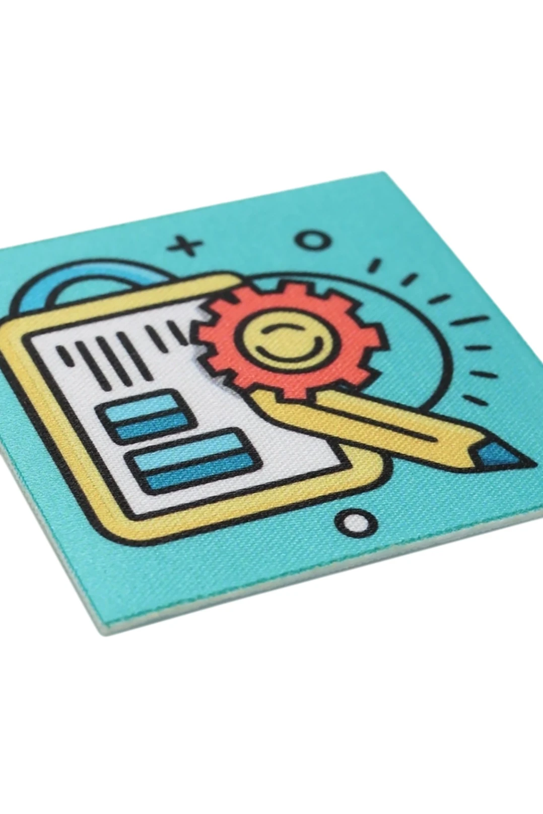 Купить наклейку-стикер Квадрат 6х6 см с печатью "Tech"