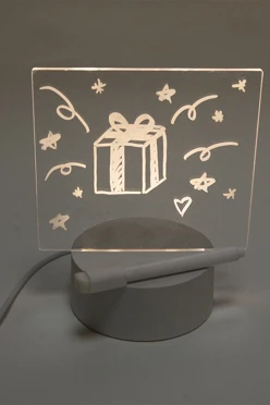 Ночник с маркером "Яркие слова"