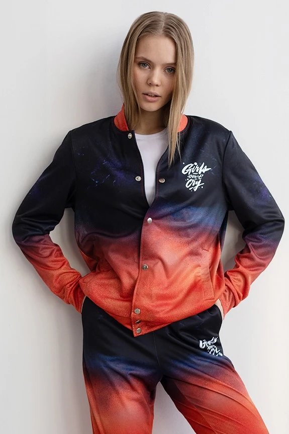 Бомбер Блэйд унисекс из адидаса с полной запечаткой "Quarterback"#1 Бомбер Блэйд унисекс из адидаса с полной запечаткой "Quarterback"#1