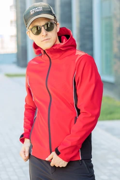 Ветровка Джаспер из софтшелла унисекс, однотонная#1