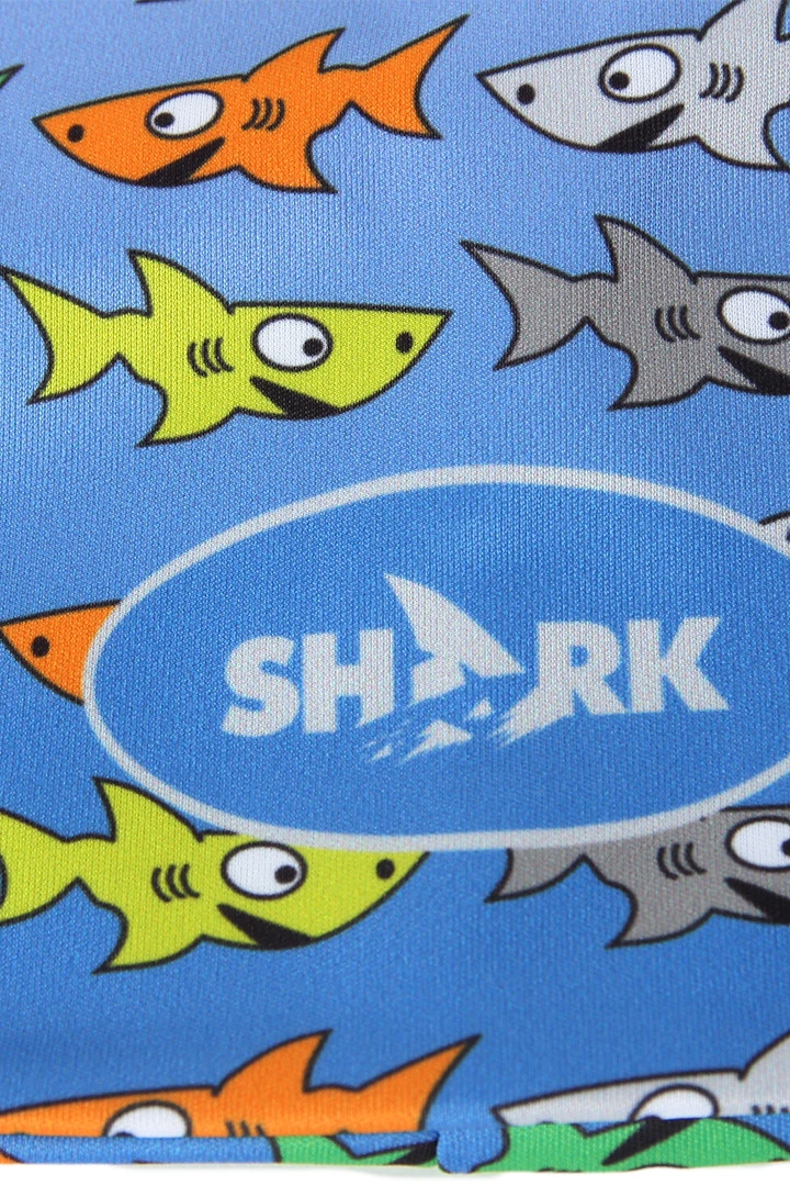 Шапка Сноу двухслойная детская, с полной запечаткой "SHARK"#5 Шапка Сноу двухслойная детская, с полной запечаткой "SHARK"#5