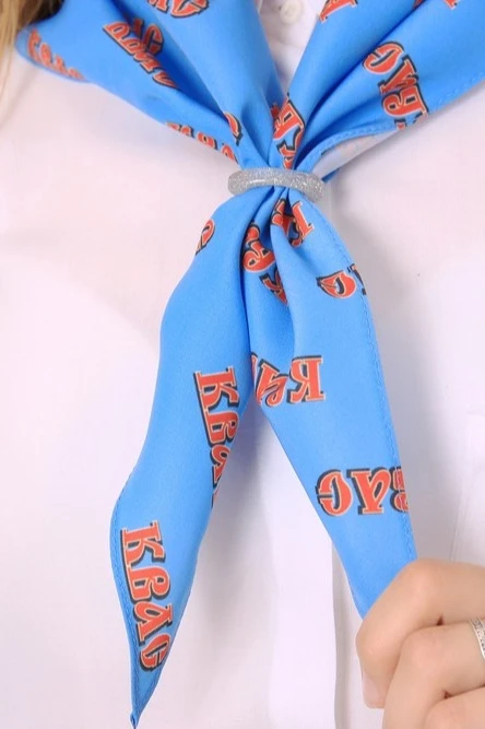 Косынка Шарлотта 65х65х95 см, с полной запечаткой "Kvass"#2