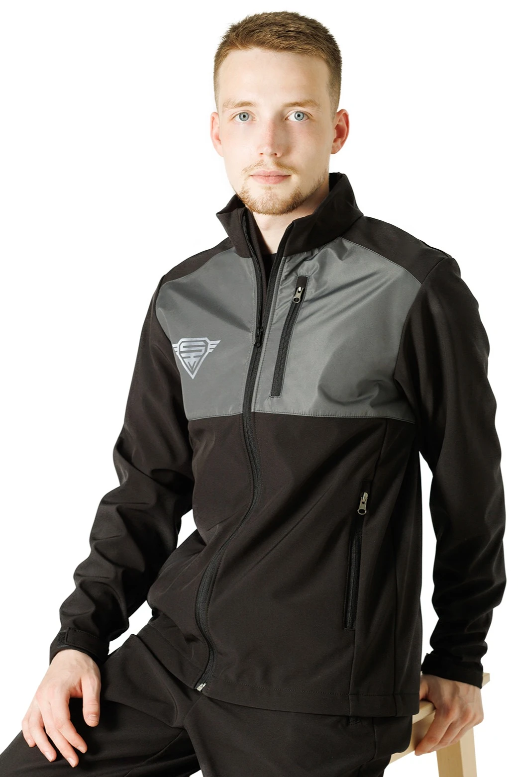 Купить ветровку Вермон из софтшелла унисекс, с частичной запечаткой