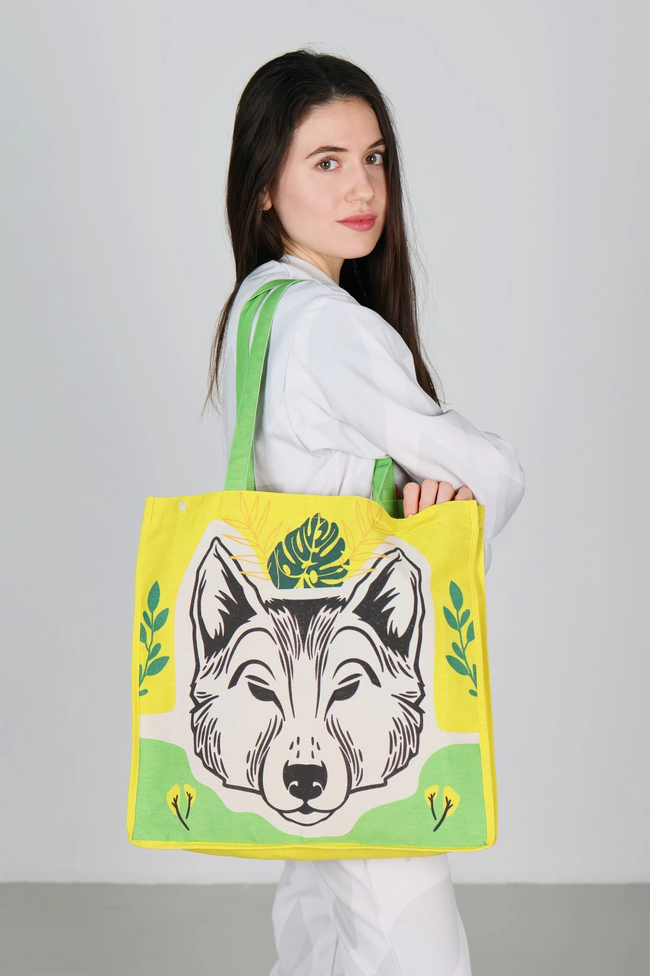 Купить сумку Киндо из двунитки 40х40х10 см с полной запечаткой