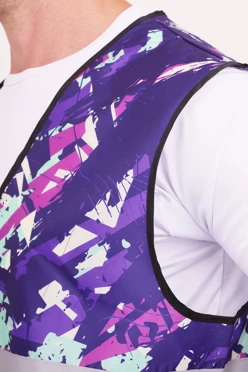 Жилет Эван со светоотражающей лентой унисекс, с полной запечаткой#1