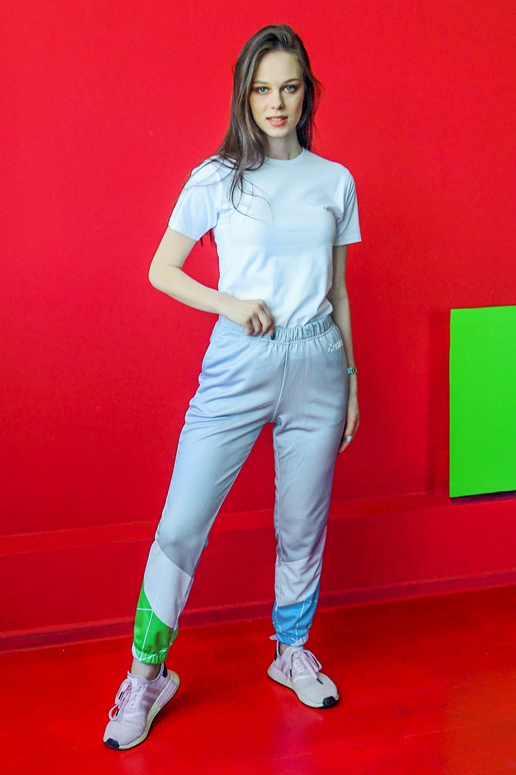 Брюки Экшен зауженные женские с полной запечаткой "Reams"#1 Брюки Экшен зауженные женские с полной запечаткой "Reams"#1